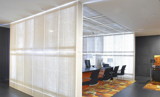 混凝土、白色透光混凝土墻