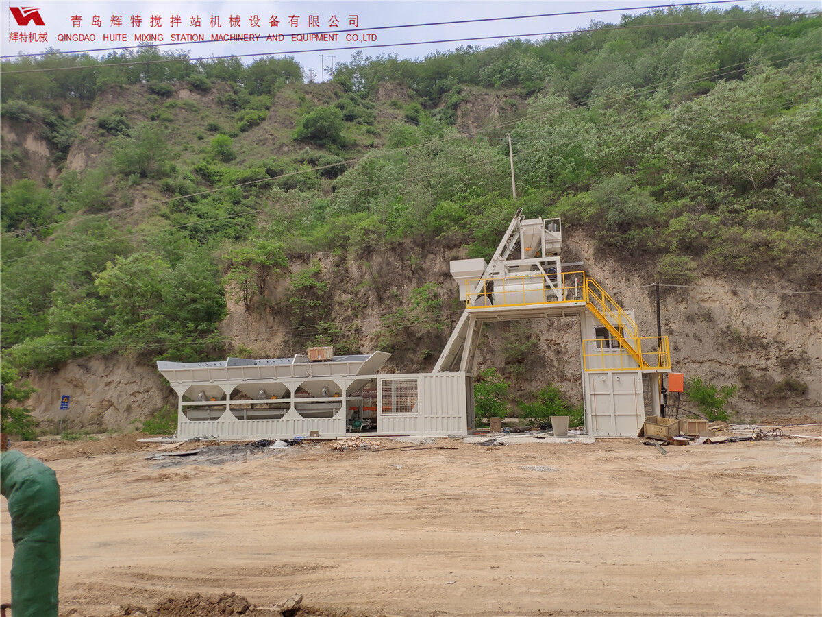 青島輝特機(jī)械 HZM75免基礎(chǔ)攪拌站模塊化設(shè)計(jì)，安裝快捷