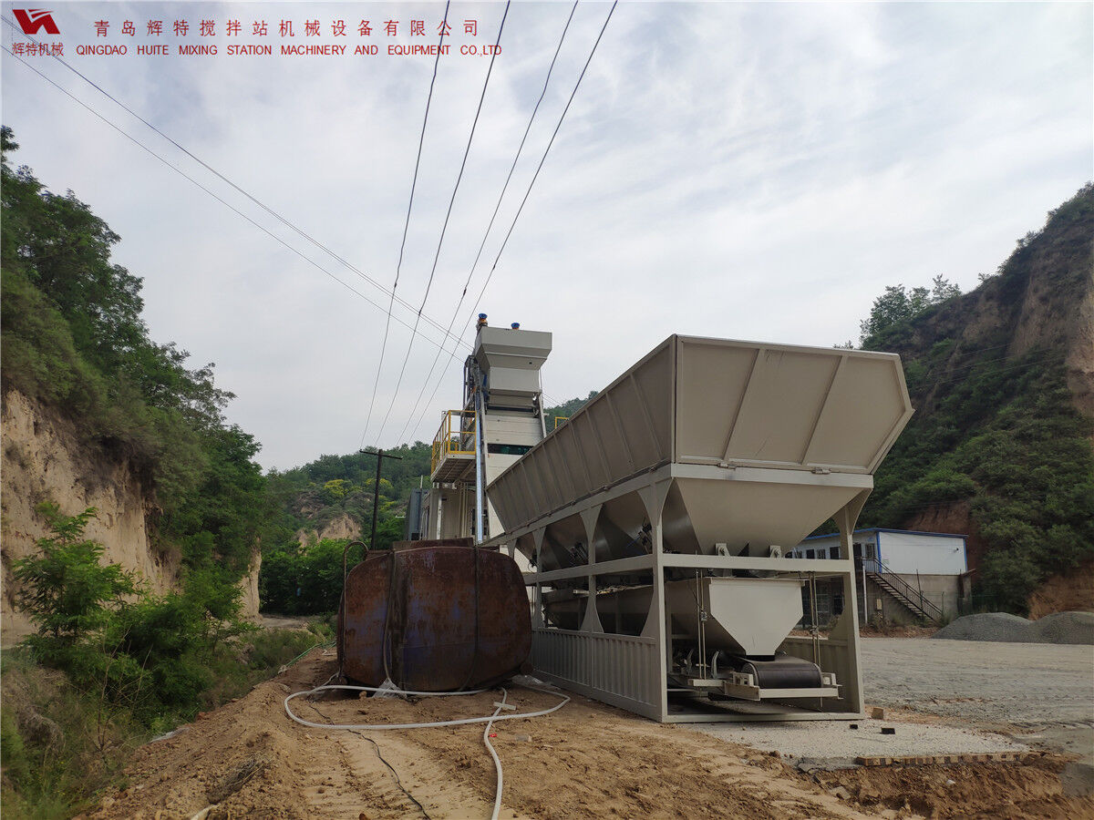 青島輝特機(jī)械 HZM75免基礎(chǔ)攪拌站模塊化設(shè)計(jì)，安裝快捷