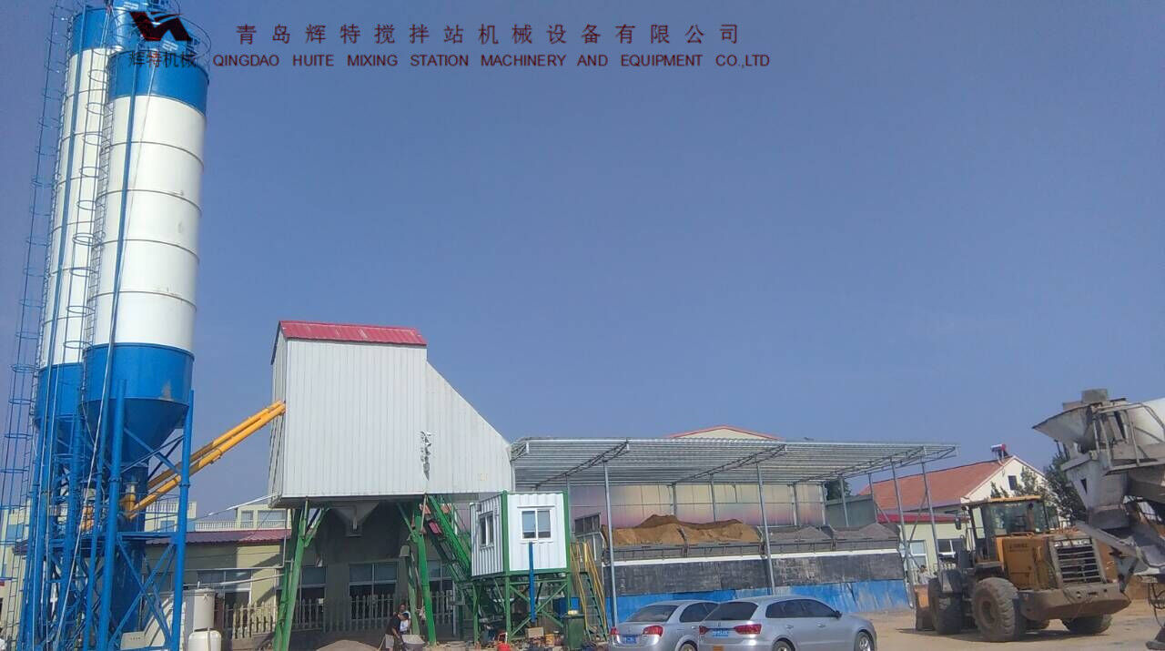 輝特?cái)嚢枵綡ZS75可根據(jù)客戶(hù)需要配置粉料倉(cāng)集中除塵系統(tǒng)