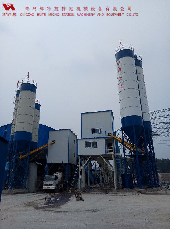 輝特混凝土攪拌站HZS120---直觀的操作畫(huà)面，簡(jiǎn)單易懂