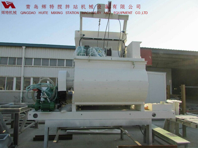 JS750攪拌臂采用偏心式設計，延長使用壽命，青島輝特機械